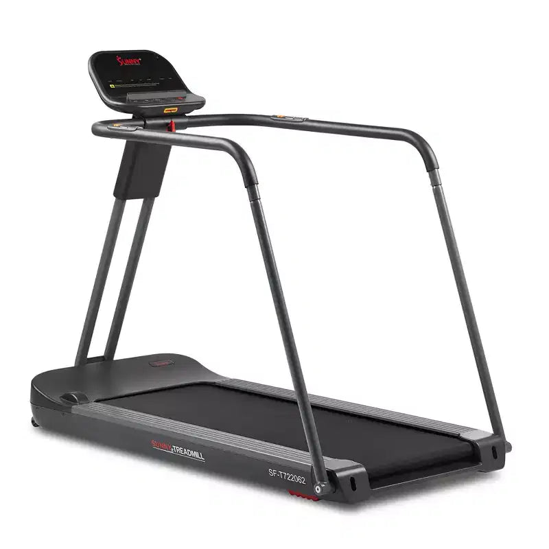 Sunny Health & Fitness Endurance Cardio Wide Treadmill with Handrails and Bluetooth