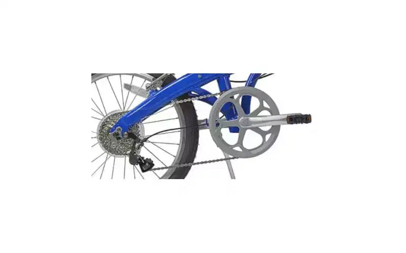 Dahon MU D8 Folding Bike with DAHON Custom V-Brakes (Cobalt Gloss)