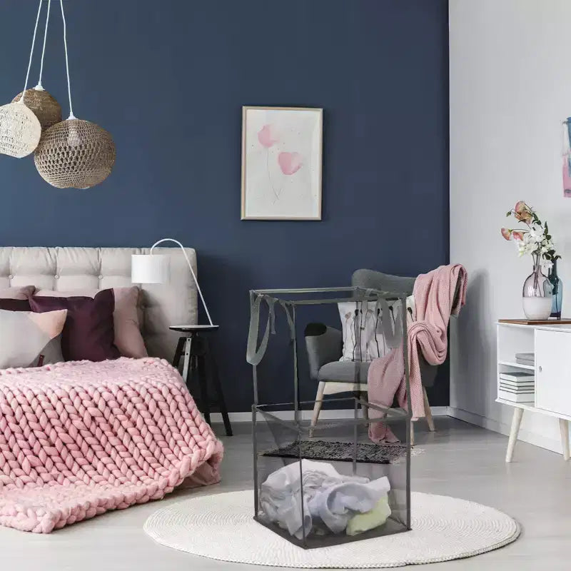 Panier à Linge en Maille de Nylon Portable avec Poignées Renforcées Unique Bargains