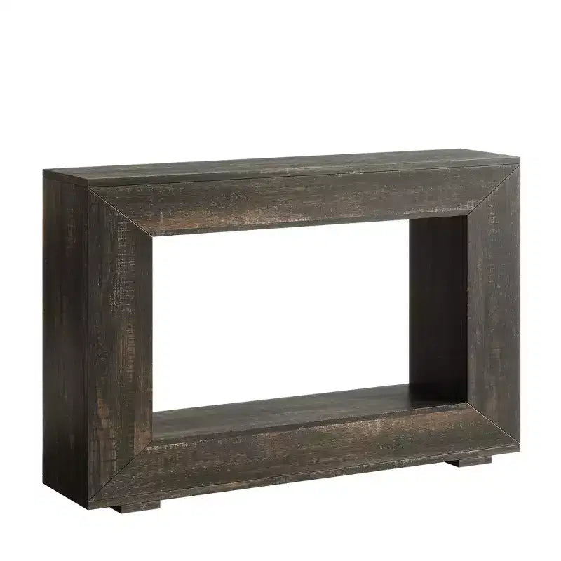 Table console rustique en bois MAYEERTY de style ferme avec charme vintage et simplicité
