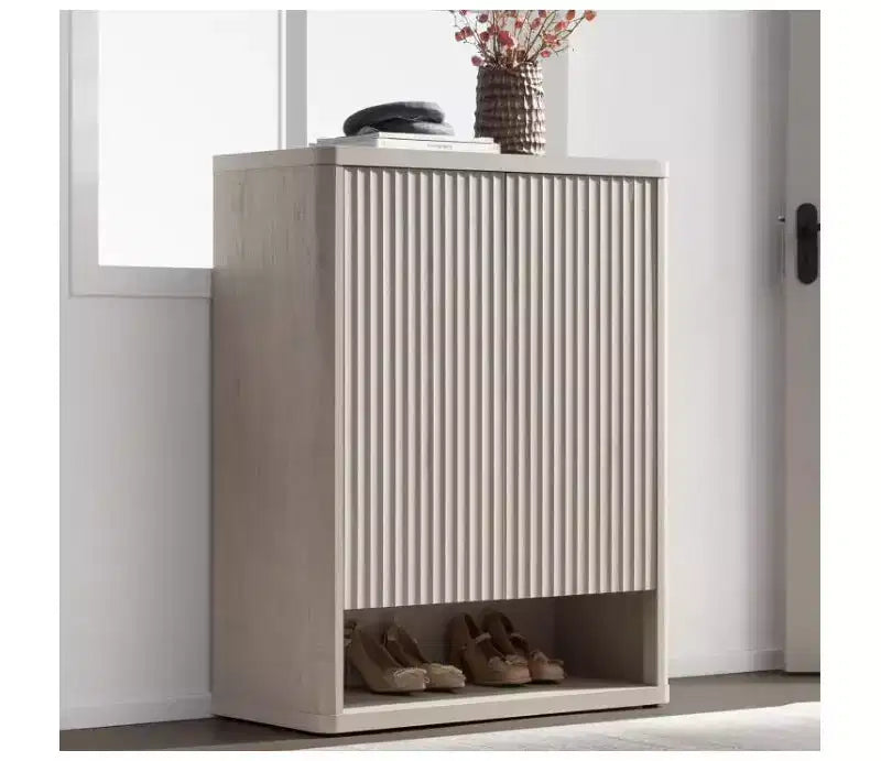 ,Modern Freestanding Shoe Rack Organizer for Entryway, Storage Cabinet with Adjustable Shelves