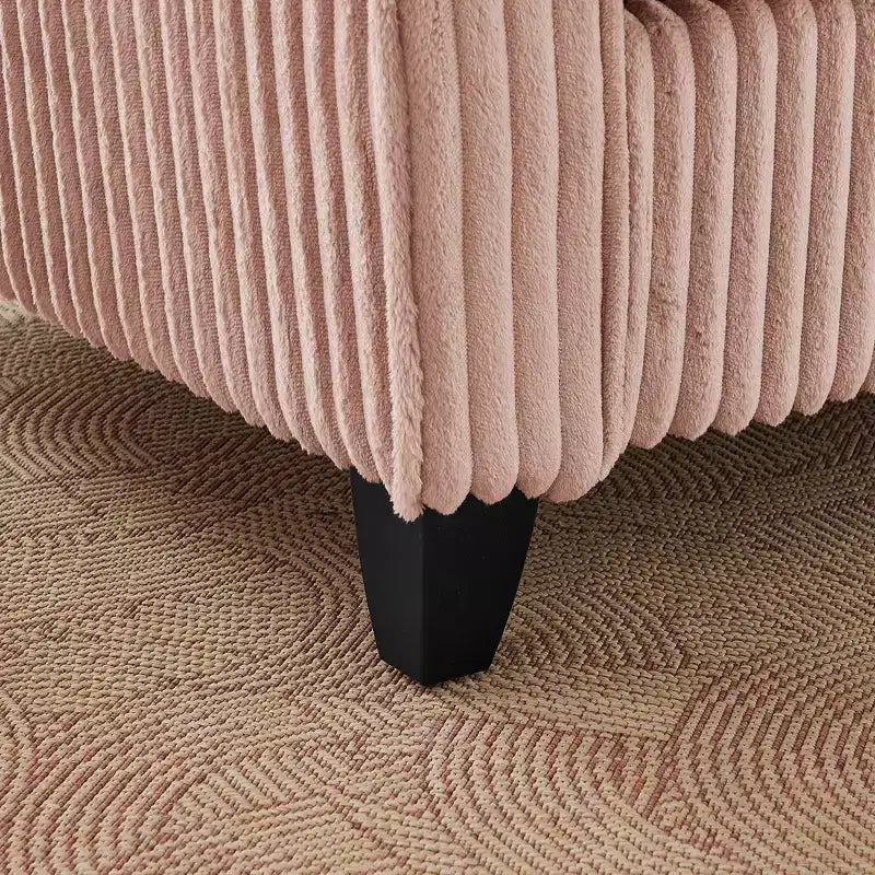 Fauteuil simple EHMKNP en peluche avec coussin moelleux, dossier et accoudoirs | Parfait pour le salon et la chambre à coucher
