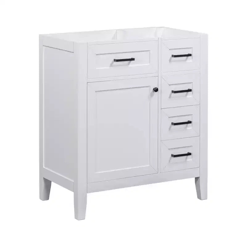 MAYEERTY 30 Bathroom Vanity without Sink Cabinet Base Solid Frame MDF Drawers Green