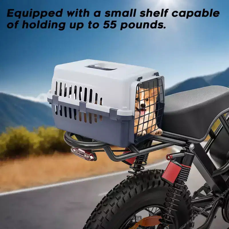 Eilleo 20 Fat Tire E-Bike 750W Motor (920W Peak), 24.9 mph, 5070 Mile Range, 48V 15.6Ah Battery, Dual Suspension, Shimano 7-Speed