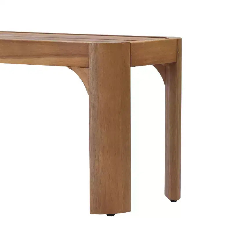 Christopher Knight Home Bao Ensemble de salle à manger moderne de 2 pièces en bois d'acacia avec design à lattes