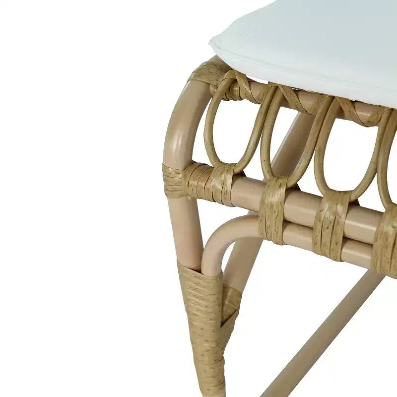 Christopher Knight Home Zion Table à Manger Moderne 7 Pièces en Bois d'Acacia avec Chaises en Rotin et Fer pour Patio