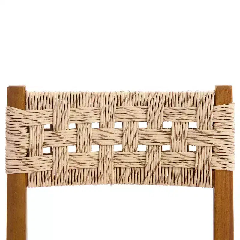 Christopher Knight Home Laksmi Modern 7 Piece Acacia Dining Set with Expandable Slatted Table and Wicker Design