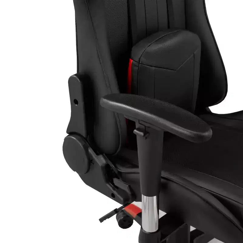 Chaise de jeu Brassex 52 po Lucas noire/rouge