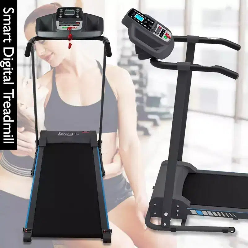 SereneLife Folding Treadmill - Black