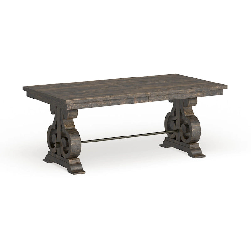 The Gray Barn Kornfeld Aged Wood Rectangular Dining Table