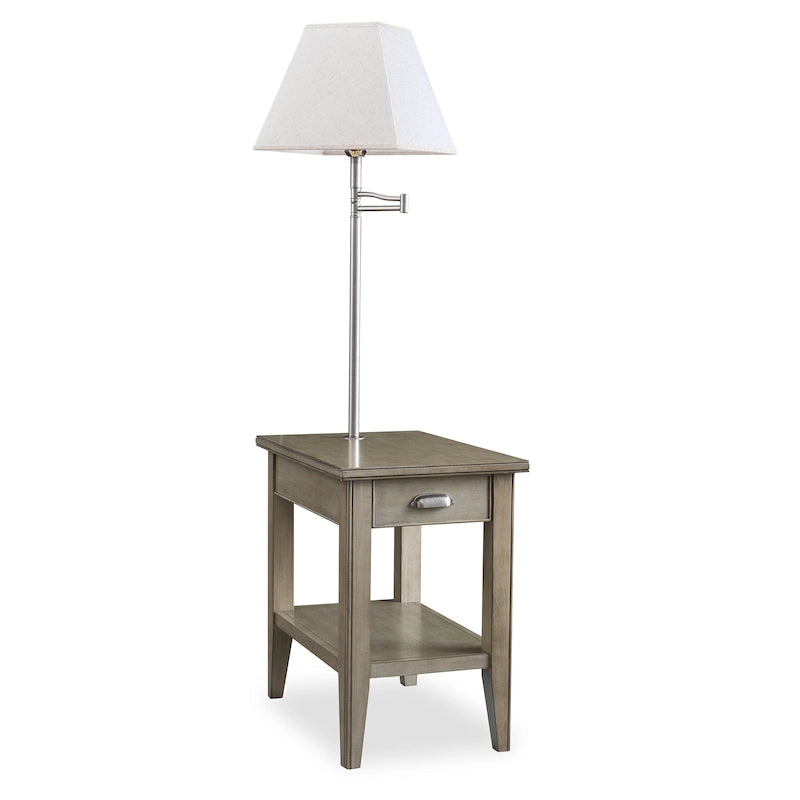 Leick Home Laurent One Drawer Swing Arm Lamp Side Table