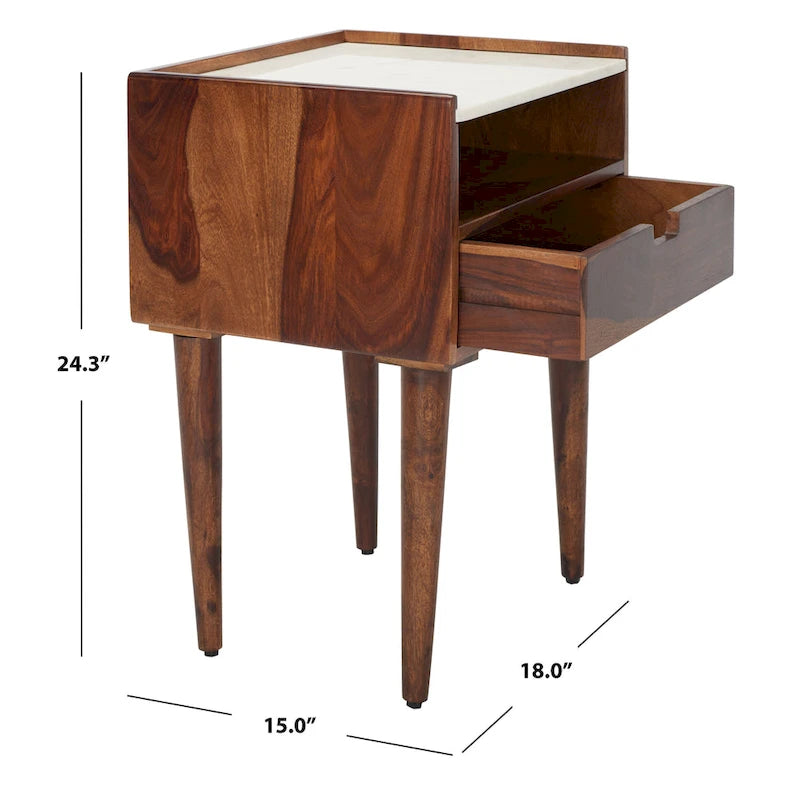 SAFAVIEH Hana Modern 1-Drawer Nightstand