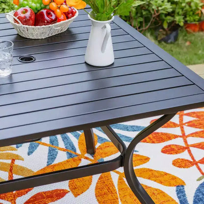 Ensemble de salle à manger 5 pièces avec table de 37 po et 4 fauteuils pivotants – Captiva Designs
