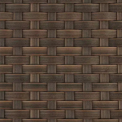 Noah 9pc Teak Wood Wicker Double-Extendable Oval Patio Dining Set - International Home Miami: Weather-Resistant