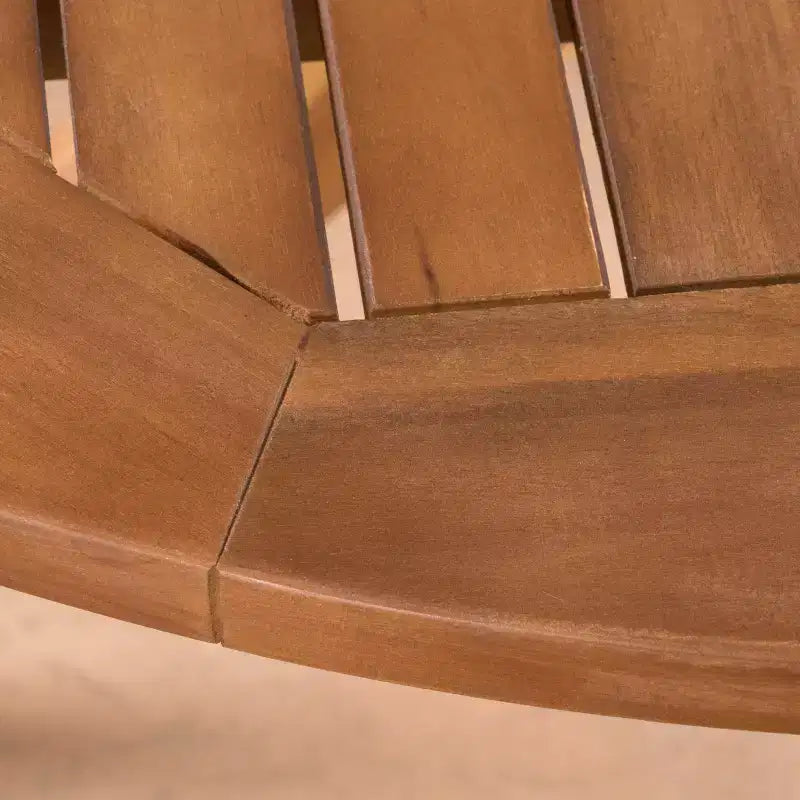 Ensemble de salle à manger Natividad 5 pièces en acacia et osier : Chaises empilables et résistantes aux intempéries - Christopher Knight Home