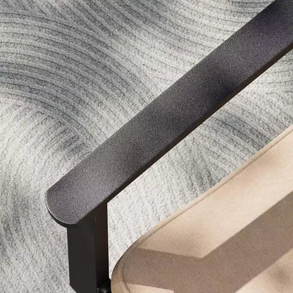 Ensemble de salle à manger d'extérieur 7 pièces avec table rectangulaire avec trou pour parasol et chaises pivotantes - Captiva Designs