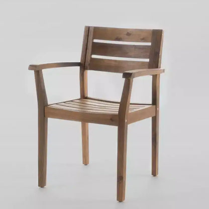 Wilson 7pc Acacia Wood Dining Set: Weather-Resistant, Expandable Table - Christopher Knight Home
