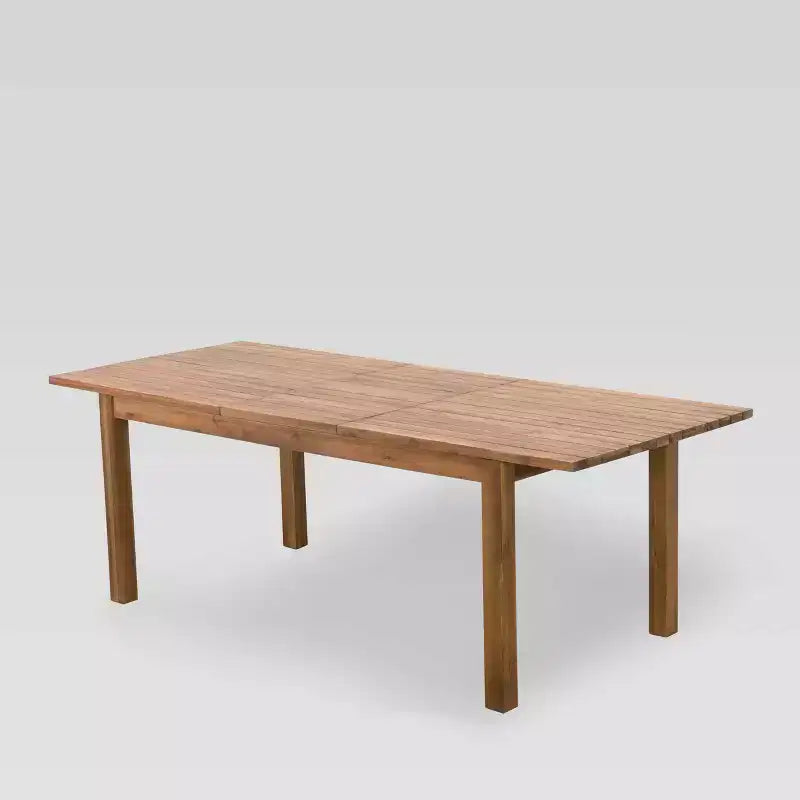 Wilson 7pc Acacia Wood Dining Set: Weather-Resistant, Expandable Table - Christopher Knight Home