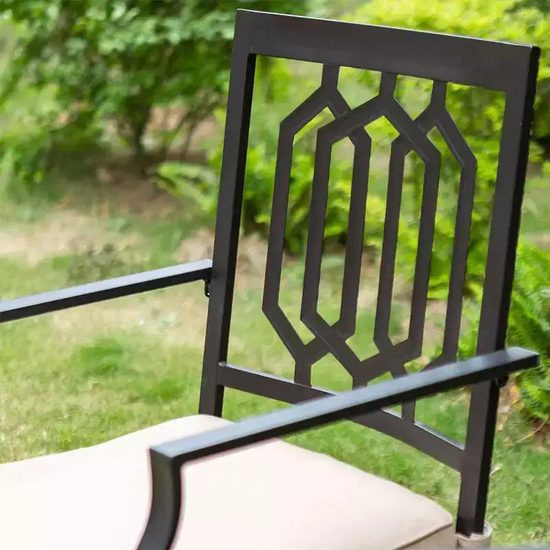 Ensemble 3 pièces en métal/acier tout temps avec 2 chaises et une table ronde – Captiva Designs