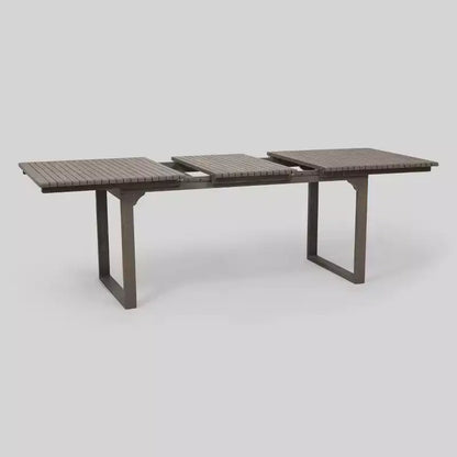 Belasera 9pc Acacia Wood Expandable Dining Set Gray - Christopher Knight Home