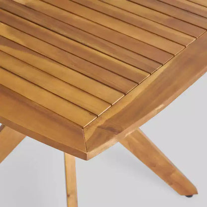 Ensemble de salle à manger d'extérieur 5 pièces en teck Didicas Wood Wicker – Christopher Knight Home