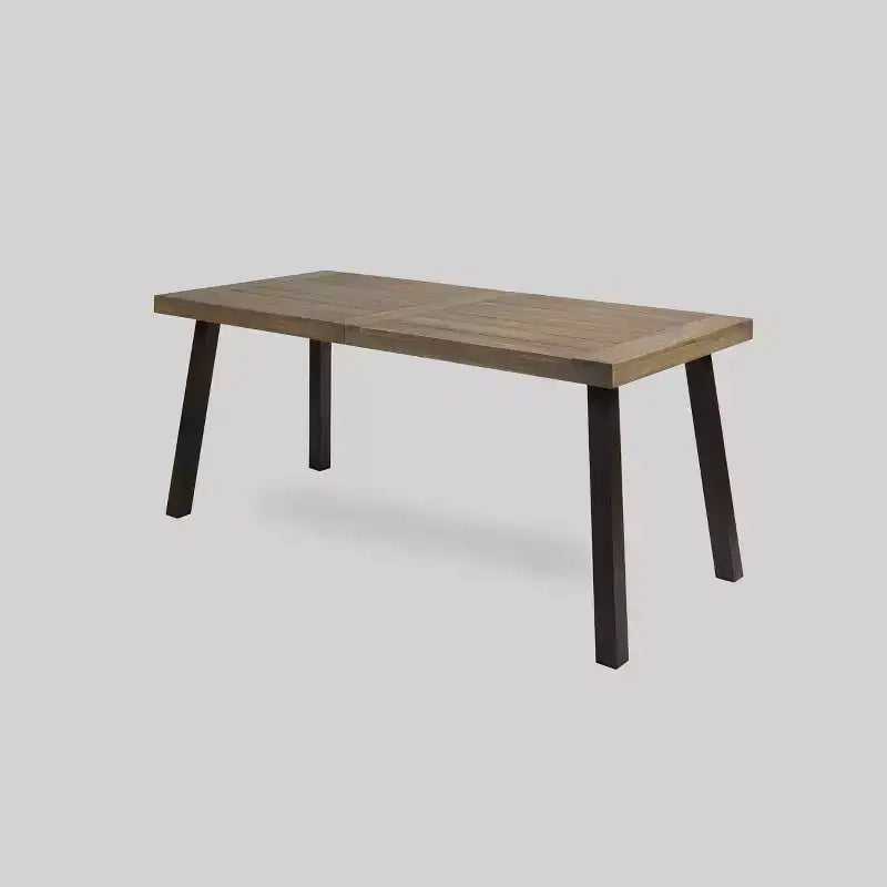 Della-Hermosa 7pc Acacia Wood Dining Set - Gray - Christopher Knight Home