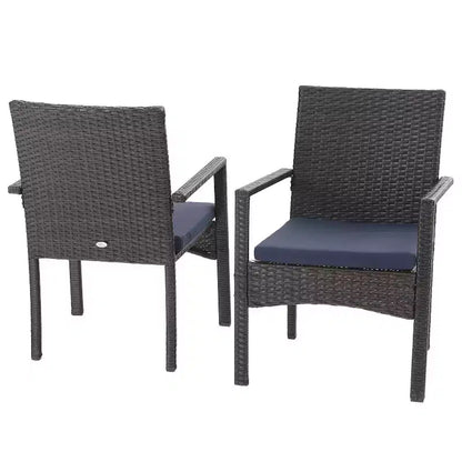 7pc Patio Dining Set with Expandable Rectangular Table & 6 PE Rattan Chairs - Captiva Designs: Weather-Resistant Outdoor Furniture