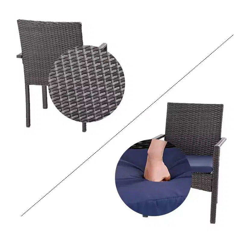 7pc Patio Dining Set with Expandable Rectangular Table & 6 PE Rattan Chairs - Captiva Designs: Weather-Resistant Outdoor Furniture