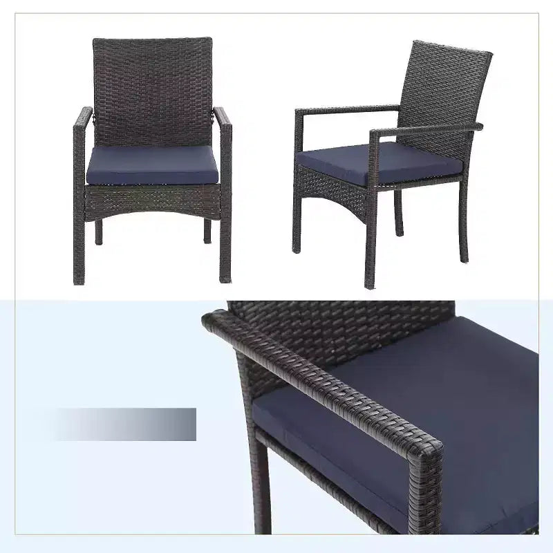 7pc Patio Dining Set with Expandable Rectangular Table & 6 PE Rattan Chairs - Captiva Designs: Weather-Resistant Outdoor Furniture