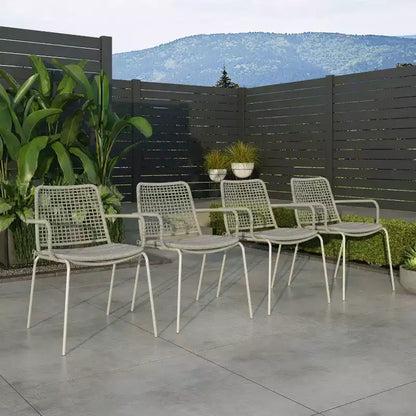 Amazonia Bahia 7pc Aluminum Rectangular Patio Dining Set Gray