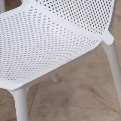 Amazonia Leblon 9pc Aluminum Rectangular Patio Dining Set White