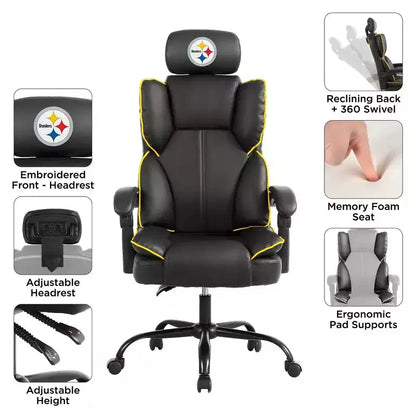 Chaise de bureau NFL Pittsburgh Steelers Champion