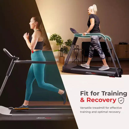 Sunny Health & Fitness Endurance Cardio Wide Treadmill with Handrails and Bluetooth
