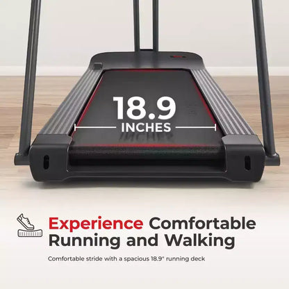 Sunny Health & Fitness Endurance Cardio Wide Treadmill with Handrails and Bluetooth