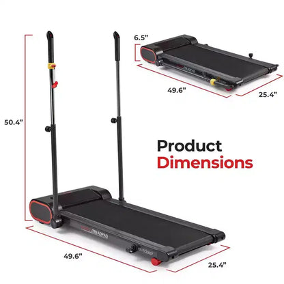 Sunny Health & Fitness Smart Slim Treadmill with Arm Exerciser