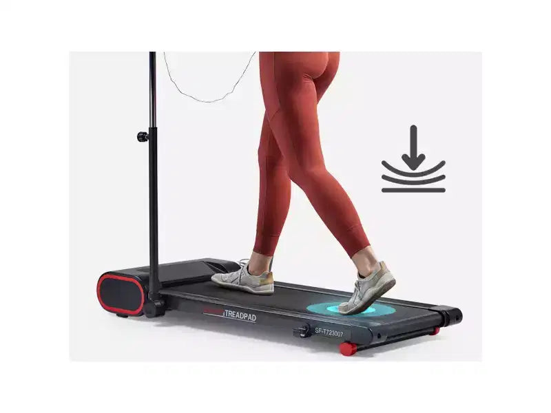 Sunny Health & Fitness Smart Slim Treadmill with Arm Exerciser