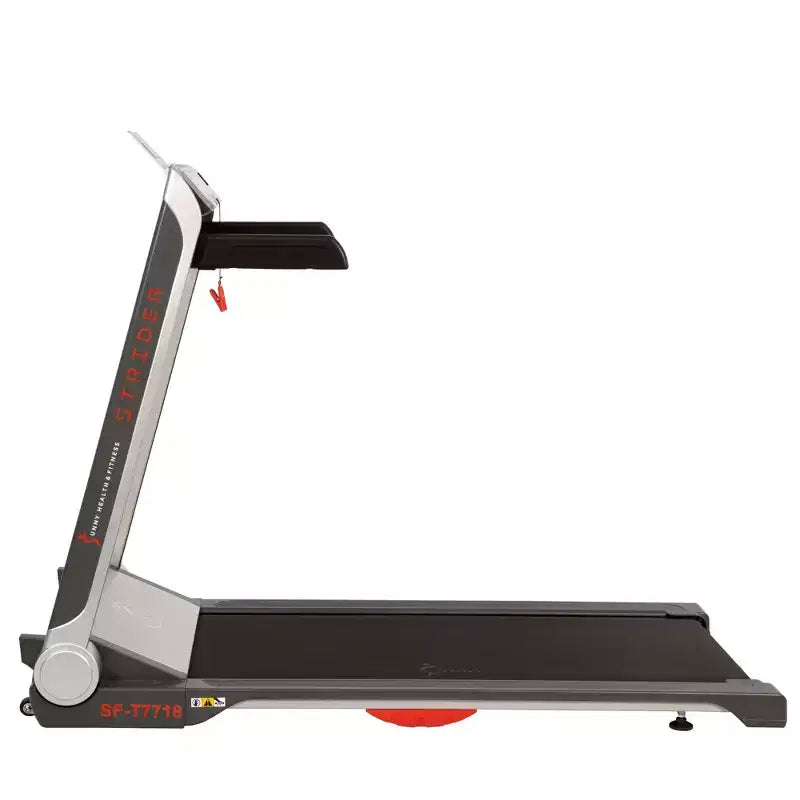 Sunny Health & Fitness Strider Electric Treadmill with 20" Wide LoPro Deck