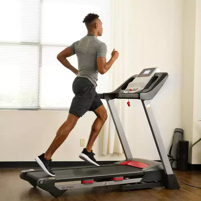 Sunny Health & Fitness Incline Treadmill with Bluetooth Speakers and USB Charging Function