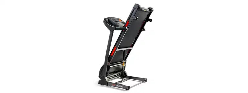 Sunny Health & Fitness Premium Folding Auto-Incline Smart Treadmill with Exclusive SunnyFit App Enabled - Black