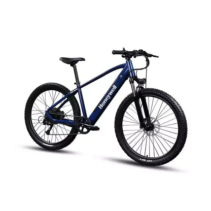 Vélo électrique tout terrain Honeywell El Capitan 27,5 po, enjambement bas - Bleu