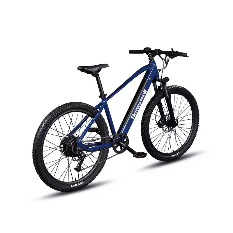 Vélo électrique tout terrain Honeywell El Capitan 27,5 po, enjambement bas - Bleu