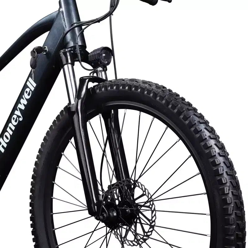 Vélo électrique tout terrain Honeywell El Capitan 27,5 po, enjambement bas - Bleu