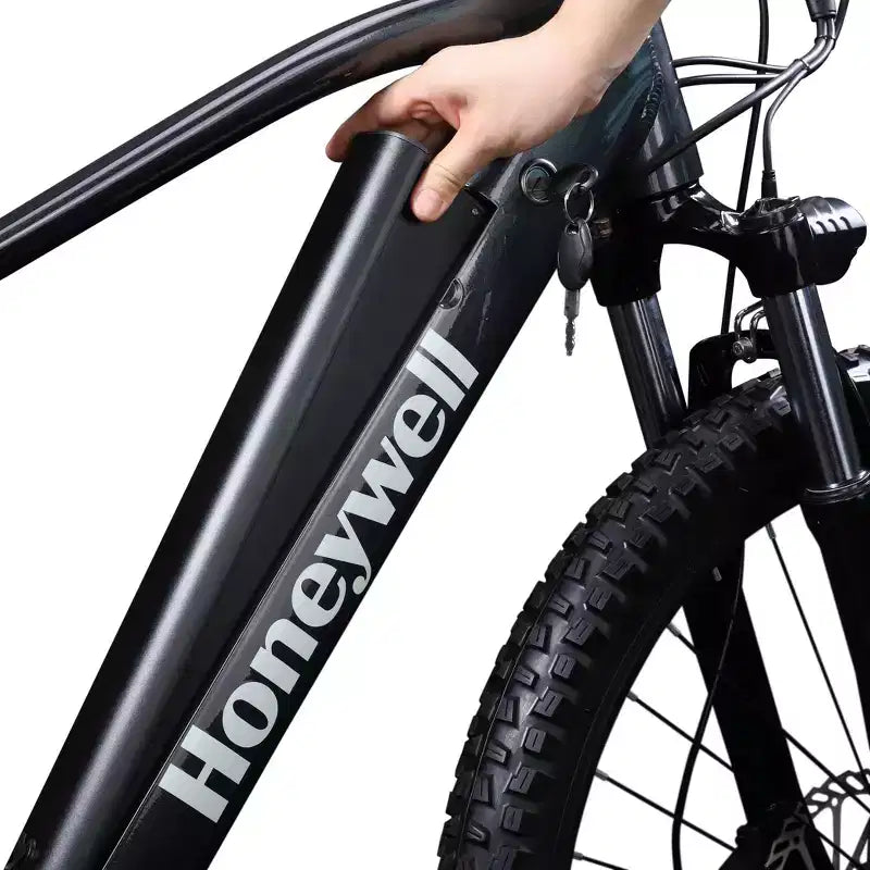 Vélo électrique tout terrain Honeywell El Capitan 27,5 po, enjambement bas - Bleu