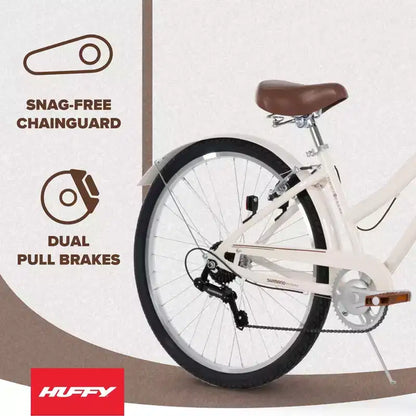 Huffy Sienna 27.5" L Comfort Bike - Cream
