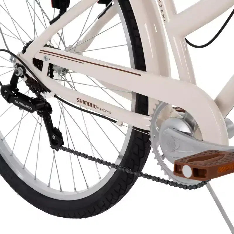 Huffy Sienna 27.5" L Comfort Bike - Cream