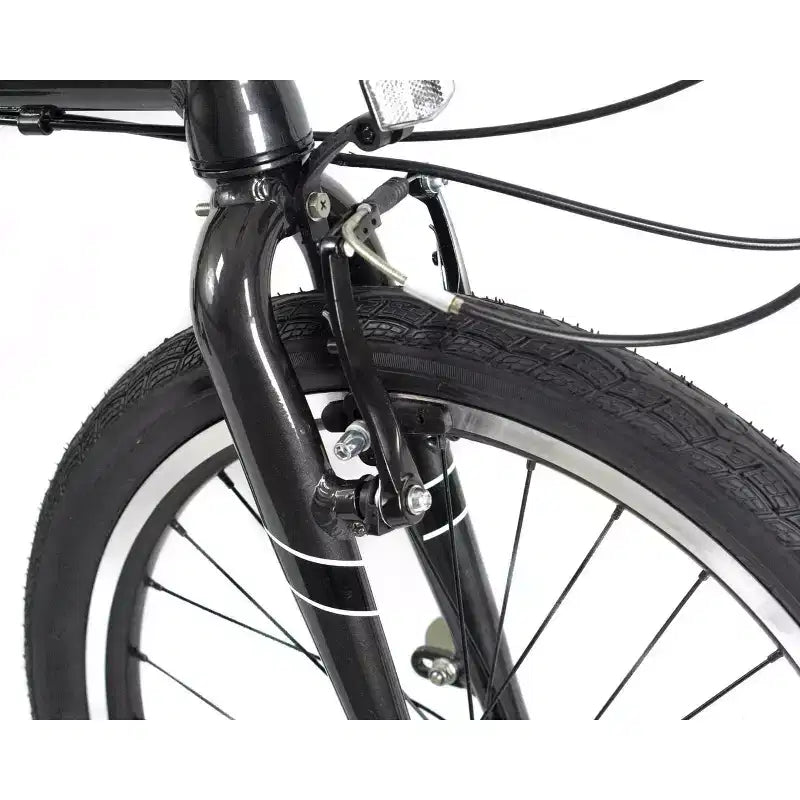 ZiZZO Urbano 8-Speed Aluminum 20" Folding Bike - Gray
