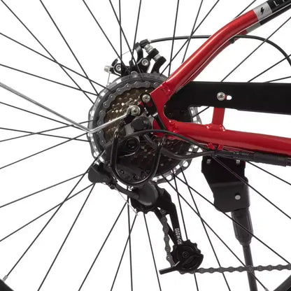 Huffy Lyndon Step-Through Electric Bike - 27.5" Wheels - 20 MPH - 36V - Red