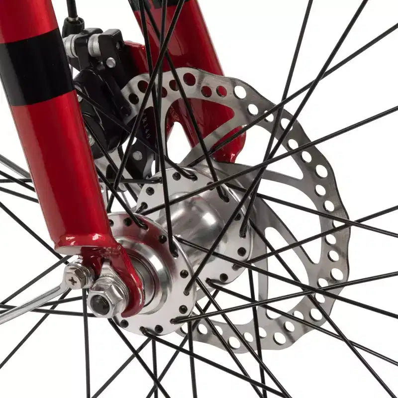 Huffy Lyndon Step-Through Electric Bike - 27.5" Wheels - 20 MPH - 36V - Red