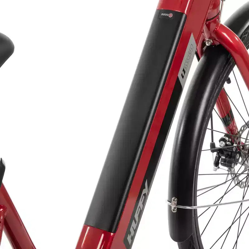 Huffy Lyndon Step-Through Electric Bike - 27.5" Wheels - 20 MPH - 36V - Red