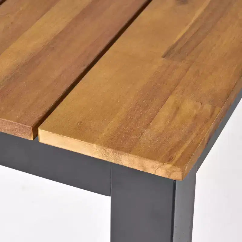Ensemble de salle à manger 5 pièces Christopher Knight Home Valoria en bois d'acacia à lattes
